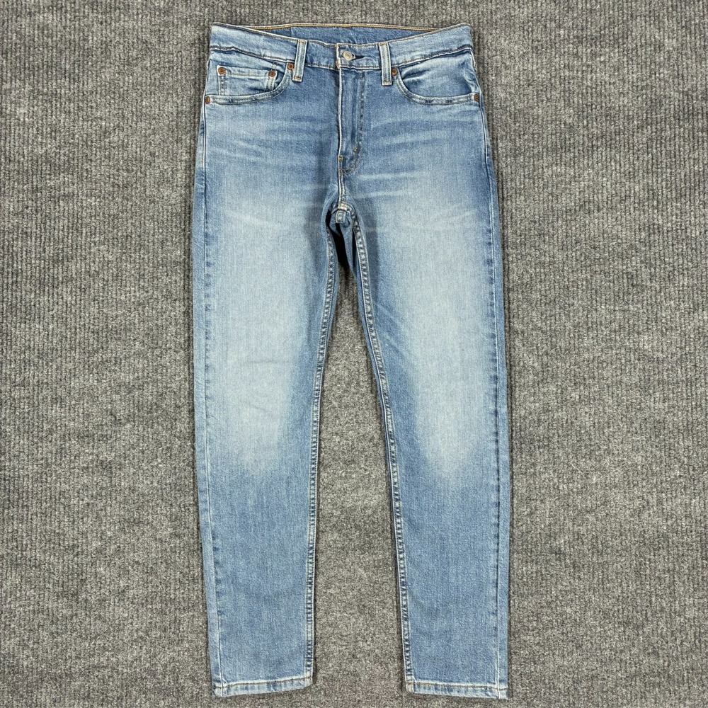 Levi's 512 Mens Slim Taper Jeans Size 31x30 Light Wash Denim Stretch Low Rise